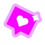 heart icon in purple